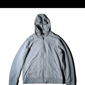 Men's Zip-Up Gray Hoodie Sweater